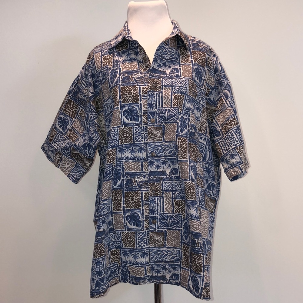 100%COTTON Men’s Campia Moda Hawaiian Shirt XL